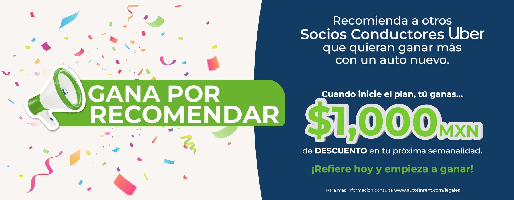 Beneficios para Referidos