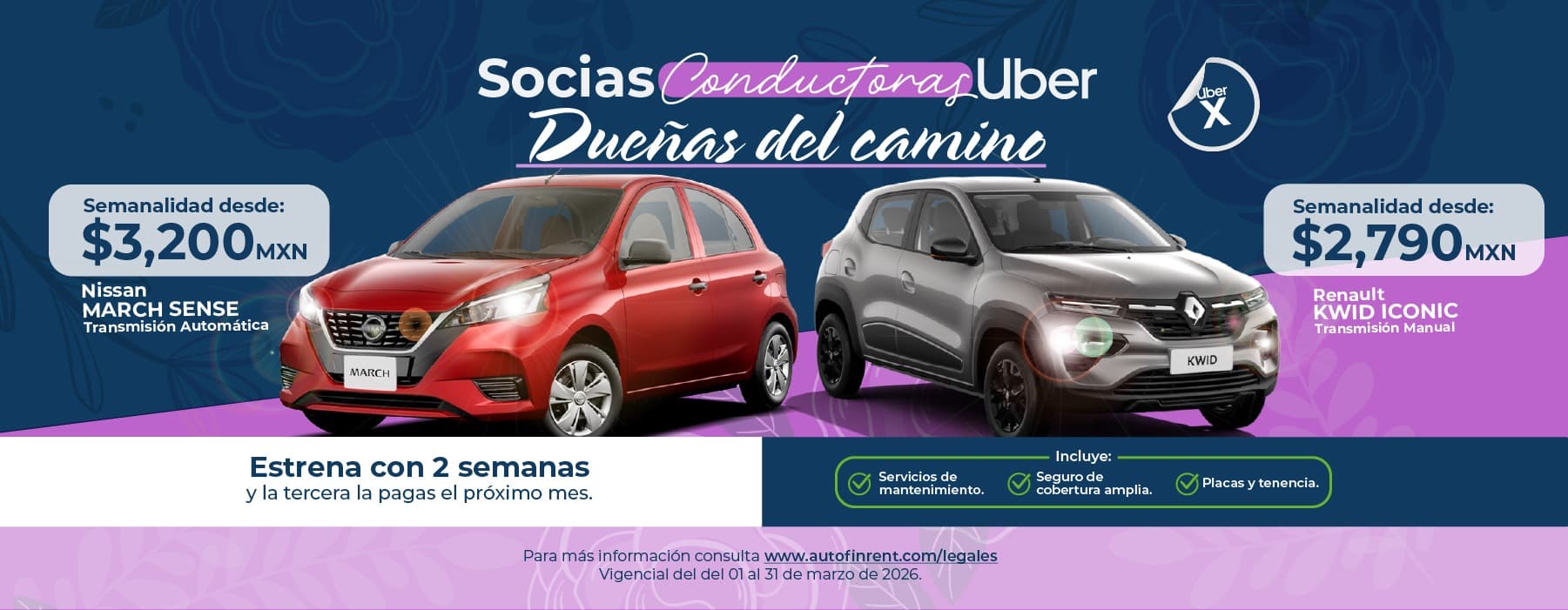 Socias Conductoras Uber Dueñas del Camino